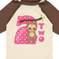 thumbnail image 4 of Inktastic Pink Sloth 2nd Birthday Girls Long Sleeve Baby Bodysuit, 4 of 5