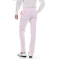 thumbnail image 7 of Ferrecci Men’s Pink Seersucker Striped Slim Fit 2 Piece Notch Lapel Cotton Suit with Marbled Buttons (42 Short), 7 of 7