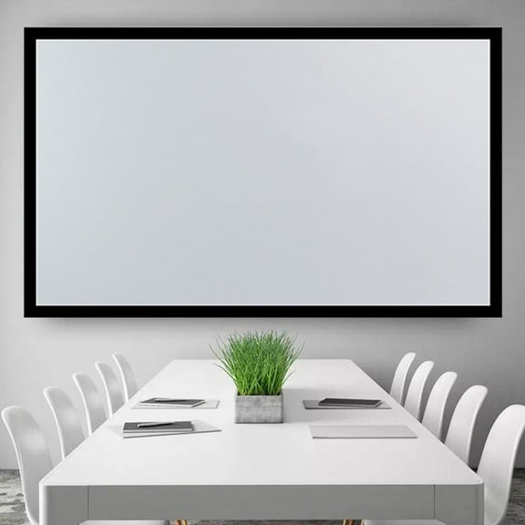 Wall-mounted Projection Screen 16:9 Foldable Anti-Crease Portable Projector Movies Screens for Home Theater Outdoor Indoor
