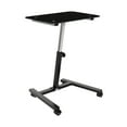 thumbnail image 5 of Seville Classics airLIFT 23.7" Tempered Glass Height Adjustable Mobile Laptop Desk Cart, Black, 5 of 10