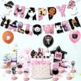 thumbnail image 6 of Halloween Birthday Party Decorations Pink Halloween Theme Birthday Party Supplies Including Backdrop, Banner, Balloons, Cake Toppers. Halloween Scary Theme Baby Shower, Kids Halloween Birthday Party, 6 of 6