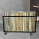 thumbnail image 1 of Organizador de almacenamiento de discos de vinilo con ruedas, soporte de vinilo resistente de 19,7x14x12,3 pulgadas, soporta hasta 100 LP, soporte de, 1 of 8