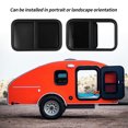 thumbnail image 3 of RV , Aluminium Alloy Rounded Sliding  Tempered Glass  for Construction Vehicles, 3 of 7