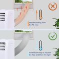 thumbnail image 2 of Envoltura de cubierta de manguera de aire acondicionado portátil aislada, funda protectora antipolvo para manguera de CA, ajuste de 5 pulgadas y 5,9 pulgadas de diámetro, 2 of 5