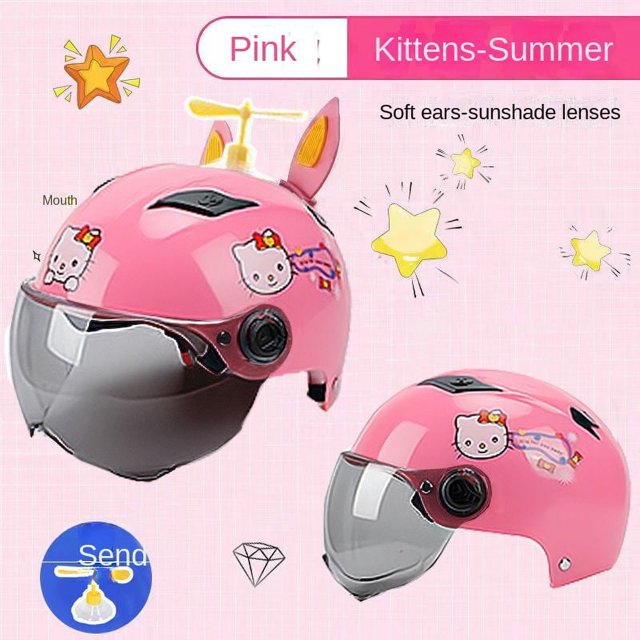 Teenage Electric Car Helmet, Youth Safety Helmet SunscreenSinKeeU