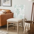 thumbnail image 6 of Sage Green Coral Coastal Chair Back Covers, Removable Chair Covers for Dining Chairs Set of 8, Washable Chairs Slipcovers Back Seat Protector for Wedding Party 19"x20", 6 of 9
