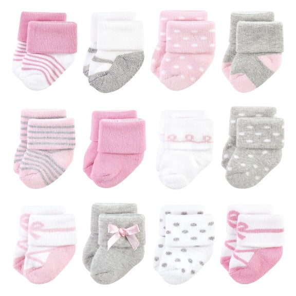 Little Treasure Infant Girl Newborn Socks, Ballerina, 0-6 Months