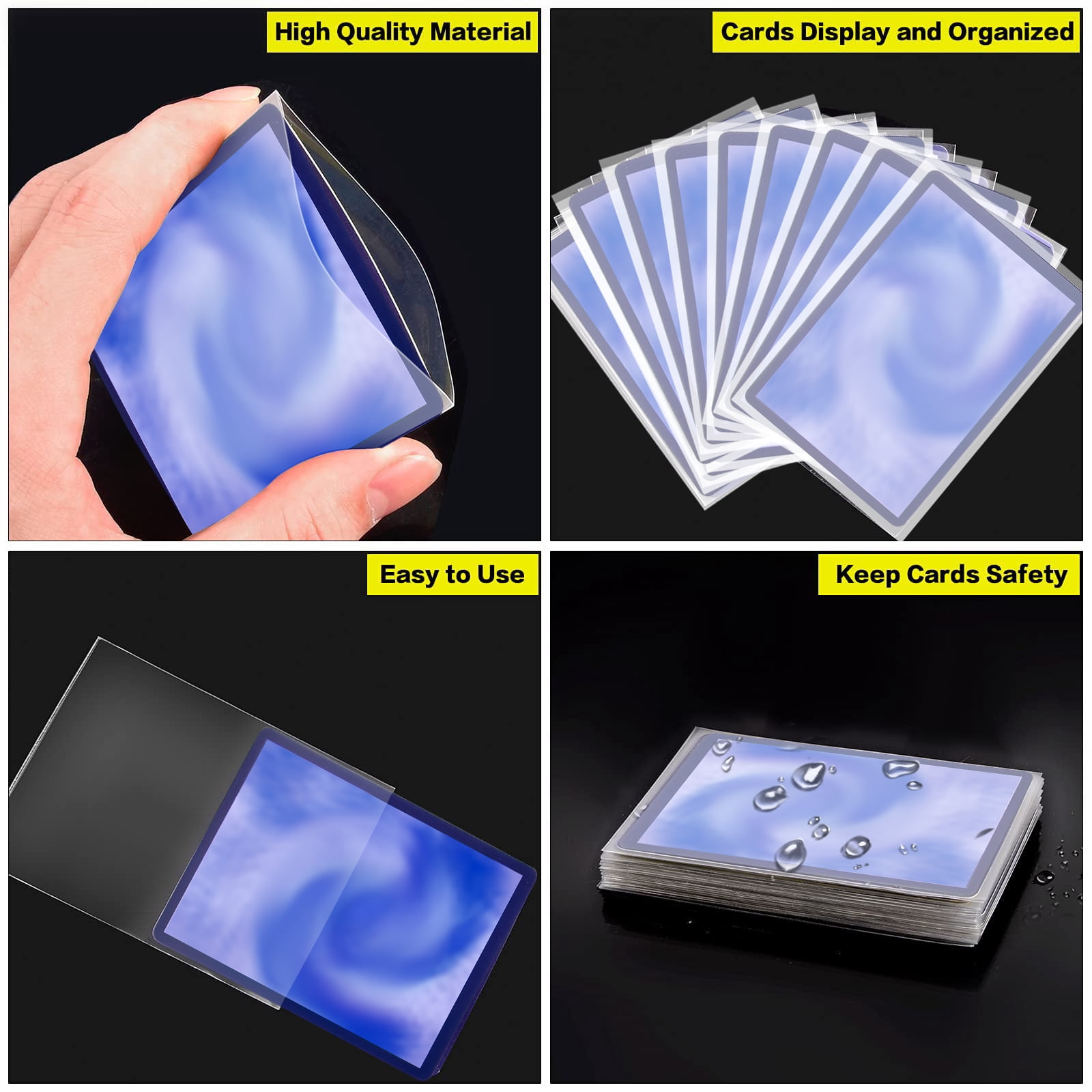 card guard sleeves 500 Penny Trading Protectors, Fits for MTG + more sports cards sleeves with durable and strong material for long lasting use 2 Fanatics Soft Card Sleeves (500