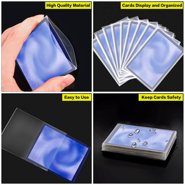 Ultra Pro 100 Pcs Thick Soft Gaming Generic Card Sleeves Ultra Clear Sleeves  Penny Sleeve For Baseball Cards Magic Trading Cards