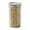 White, variant on Bigersell Stackable Food Storage Containers with Lids Clear Plastic Dry Food Containers for Cereal, Rice, Flour & Sugar Coffee Jars Easy Opening Canister Kitchen Pantry Storage Organization Black M