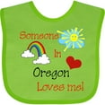 thumbnail image 3 of Inktastic Someone in Oregon Loves Me Boys or Girls Baby Bib, 3 of 4