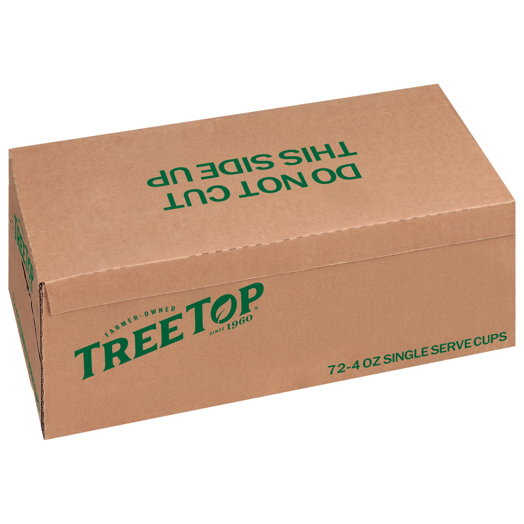 Tree Top No Sugar Added Apple Sauce Cups, 4 Oz, 72 Count