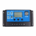 thumbnail image 3 of LCD 12/24V 10/20/30A Solar Charge Controller Regulator Charge Controller Intelligent PWM Timer USB, 3 of 9