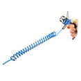 thumbnail image 2 of Soidarity Cámara de bobina de buceo, cordones antipérdida, gancho de cuerda, resorte de doble extremo con bobinas en espiral, ganchos de Deportes acuáticos Azul, 2 of 6