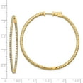 thumbnail image 2 of 14K Yellow Gold Earring In & Out Hoop Only Women'S Center Stone Round 43 mm, 2 of 2