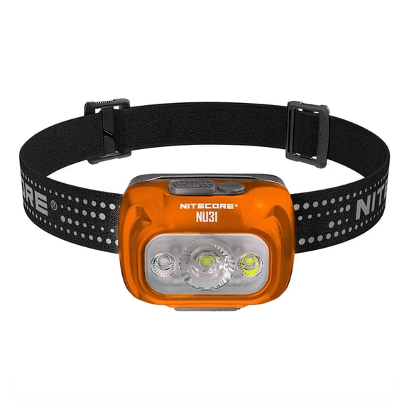 NITECORE NU31 550 Lumen LED Rechargeable Headlamp (Orange)