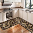thumbnail image 3 of Kitchen Rugs Sets Of 2,Dog Bones and Dog Footprints Anti Fatigue Kitchen Mat Rugs Non Slip Washable,Decorative Kitchen Floor Mats for Kitchen,Sink,Laundry,17"x47"+17"x47", 3 of 5
