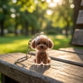 thumbnail image 2 of Puppy Shaped Pet Hair Storage Keychain Clear Capsule Fur Memorial Pendant Portable Remembrance Charm for Dog Owners, 2 of 8