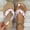 White, variant on Ladies' Cherry Flat Flip-Flops, Summer Non-Slip Lightweight Sandals, Outdoor Beach Slippers.