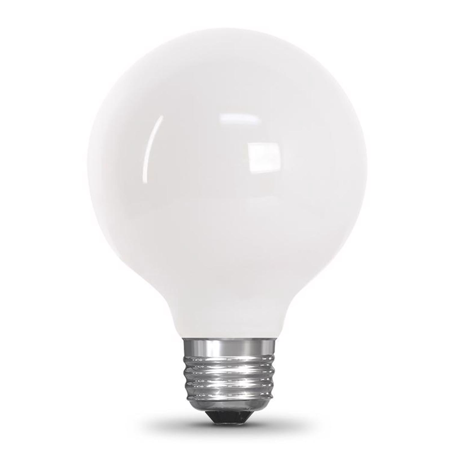 Feit Enhance G25 E26 (Medium) Filament LED Bulb Daylight 60 Watt Equivalence 3 pk