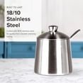 thumbnail image 6 of Frieling USA Brushed Stainless Steel Sugar Bowl with Lid and Spoon 10 Ounce Silver, 6 of 7