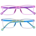 thumbnail image 4 of EeaseMX 2 pares de gafas bloqueadoras de luz azul para computadora, gafas para niños, regalo, 4 of 7