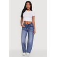 thumbnail image 2 of Womens WAX Straight Whiskered Jeans, 2 of 5