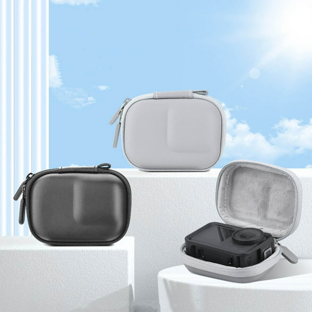 Osmo Action 4 3 Hard Shell Protective Storage Bag, PU Leather With Durable Material, Soft Interior Lining, Lens Protection Design