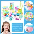 thumbnail image 5 of Beach Toy Set Upgraded Sand Castle Toys With Dolphin Hourglass Beach Cars Sand Tools Big Shovels Watering Can And Sand Covers Ideal Kids Beach Toys For Sandbox Play, 5 of 6
