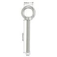 thumbnail image 2 of Uxcell M14 x 100mm Lifting Shoulder Eye Bolt Stainless Steel Lifting Ring Threaded Eyebolt with Nuts and Washers 2Pcs, 2 of 6