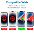 thumbnail image 2 of Protector de pantalla Mothca Matte Glass para iPhone 14 Plus/13 Pro Max, 2 of 7