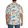 thumbnail image 5 of Sigee Summer Stamp Print Men's Shirts Casual Button Down Short Sleeve Summer Beach Shirt Hawaiian Vacation Shirts Tee Shirt-, 5 of 7