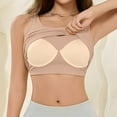 thumbnail image 4 of Rggeeun Women Tank Tops Cropped Vest Wide Strap Lace Trim With Built In Bra Breathable Soft Knit Solid Color For Summer Layering Daily Wear Versatile Sleeveless,Gold,L, 4 of 4