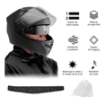 thumbnail image 2 of Casco Abatibles Motos Motocicleta Anti Niebla Espejo Doble Negro, 2 of 5