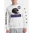 thumbnail image 4 of Baltimore Ravens Reebok Mens White Crew Sweatshirt, 4 of 5