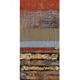 thumbnail image 2 of Goldberger, Jennifer 18x32 Gold Ornate Wood Framed with Double Matting Museum Art Print Titled - Embellished Wax Textures I, 2 of 4