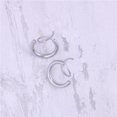 thumbnail image 2 of Pendientes de acero de titanio para hombre, pendientes retro para mujer, pendientes de moda de nicho personalizados, 2 of 5