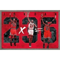 Michael Jordan - Six Wall Poster, 14.725" x 22.375", Framed