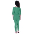 thumbnail image 2 of Moomaya Ensemble de Nuit Uni pour Femmes avec Pyjama en Coton Tenue de Nuit 2 Pcs Chemises de Nuit, 2 of 5