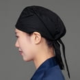 thumbnail image 5 of vlrwzc Japanese Style Chef Bandana Hat Adjustable Cotton Work Cap for Sushi Restaurants, 5 of 7