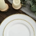 thumbnail image 2 of Decorline Beaded Collection White & Gold 7.5" Plstic Salad /Desert Plates, Elegant Design Tableware, Perfect for All Occasions : 120-Plates, 2 of 5