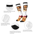 thumbnail image 3 of Pofeuu Autumn Gnomes Print Stockings, Adult Running Hiking Socks for Youth and Adult, 3 of 6