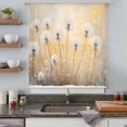 thumbnail image 5 of Dandelion Flowers Sheer Curtains 84 Inches Long, Country Spring Botanical Floral Light Filering Curtains, Breathable Simi Curtain Privacy Drapes for Living Room Bedroom Lightweight Window Treatment, 5 of 9