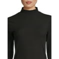 thumbnail image 4 of No Boundaries Women's Juniors Long Sleeve Mock Neck Top, Sizes XS-3XL, 4 of 5
