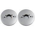 thumbnail image 1 of 2pcs Car Chrome Pancake High Air Flow Air Filter For All 1 Inch Su Hs4 Carburettors 14x3cm--, 1 of 2