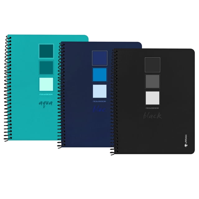 Cuaderno profesional kit 3 piezas Urman Cuadro Chico Tapa Emplacada
