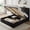 Black, variant on Feonase Full Size Bed Frame with Storage & Charging Station - Hydraulic Lift Up Platform Bed, Upholstered Button Tufted Headboard, Sturdy Wooden Slats, Noise-Free, No Box Spring Needed,Beige