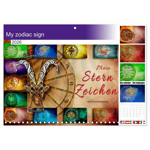 My zodiac sign (Monthly Wall Calendar 2026 11.7 x 16.5 (open)), CALVENDO 14 Month Calendar