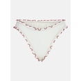 thumbnail image 5 of Kacey Lee Women's and Women's Plus Lettuce Edge Bikini Bottoms, Sizes XS-3X, 5 of 5