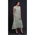 thumbnail image 4 of Bimba Robe Décontractée Florale Longue Dos Nu à Col Licou pour Femmes, Robe de Plage Imprimée - Moyen, 4 of 6